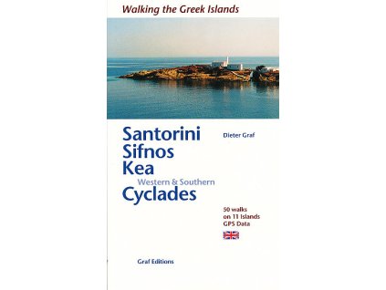 průvodce Santorini, Sifnos, Kea, Milos, Ios anglicky