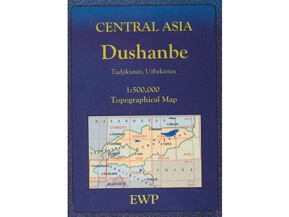 mapa Dushanbe a okolí 1:500 t.