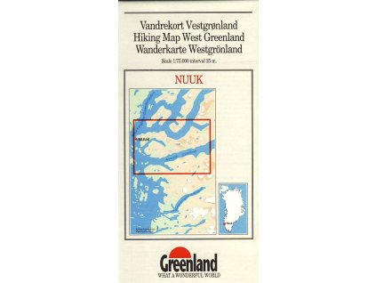 mapa Greenland 11-Nuuk 1:75 t.