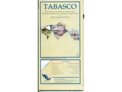 mapa Tabasco 1:350,8 t. Estado