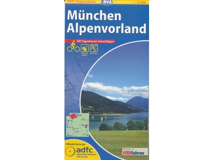 cyklomapa Munchen Alpenvorland 1:75 t. voděodolná