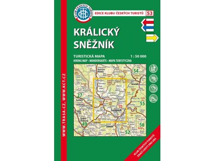 Králický Sněžník -  mapa KČT č.53