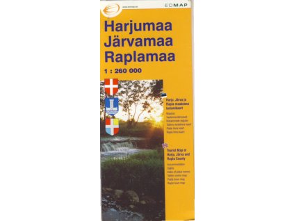 mapa Harjumaa, Jarvamaa, Raplamaa 1:260 t.