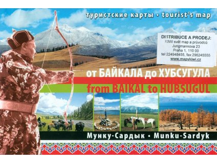 mapa From Baikal to Hubsugul 1:80 t. - 1:500 t.