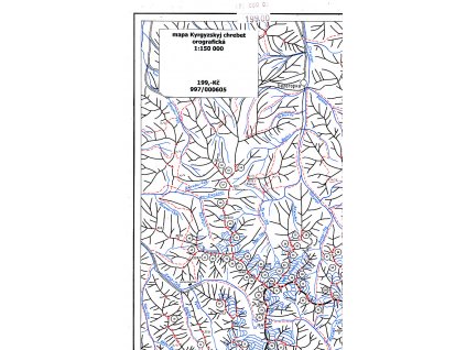 mapa Kyrgyzskyj chrebet 1:200 t.