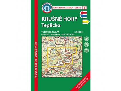 Krušné hory -  Teplicko -  mapa KČT č.6