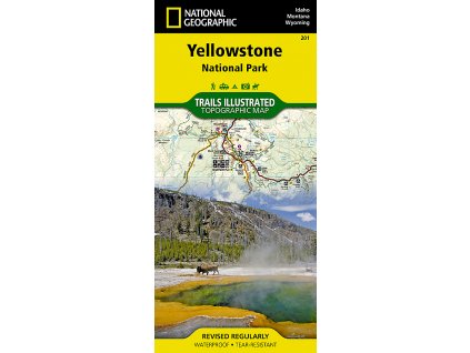 mapa Yellowstone NP 1:120 t. NGS voděodolná