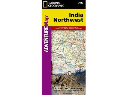 mapa India Northwest (SZ Indie) 1:1,4 mil. voděodolná