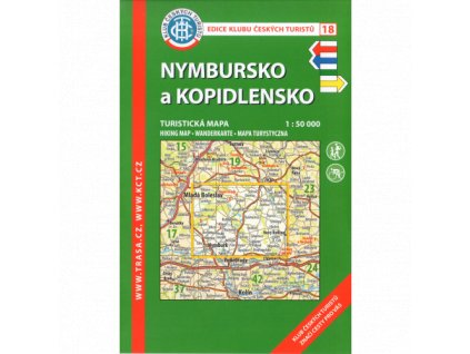Nymbursko a Kopidlnsko - mapa KČT č.18
