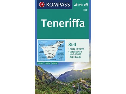 Teneriffa, Tenerife - turistická mapa (Kompass - 233)