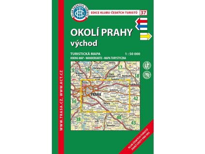 Okolí Prahy, východ -  mapa KČT č.37