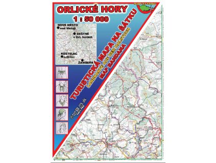 Orlické hory - mapa na šátku