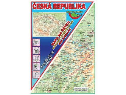 Česká republika - mapa na šátku