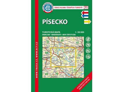 Písecko -  mapa KČT č.71