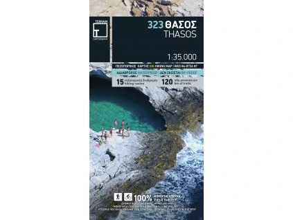 mapa Thasos 1:35 t. voděodolná