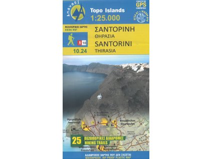 mapa Santorini 1:25 t.