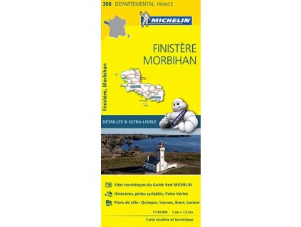 mapa Finistere,Morbihan 1:150 t.