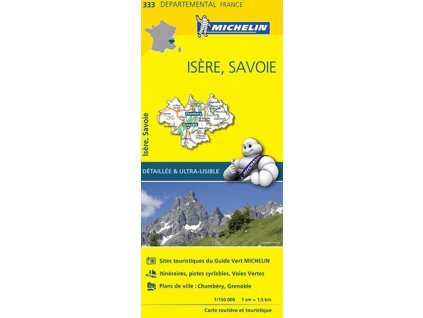 mapa Isere,Savoie 1:150 t.