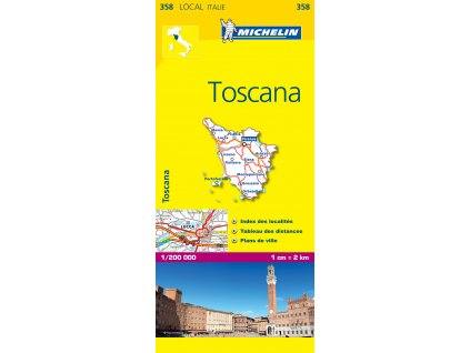 mapa Toscana (Toskánsko) 1:200 t.