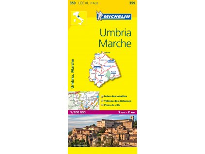 mapa Umbria, Marche 1:200 t.