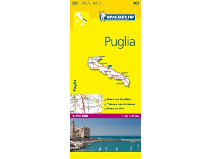 mapa Puglia 1:200 t.