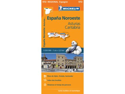 mapa Asturias,Cantabria 1:250 t.