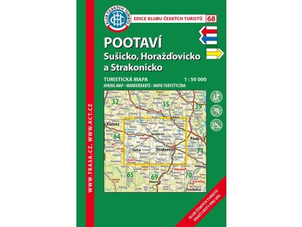 Pootaví -  Sušicko a Strakonicko -  mapa KČT č.68