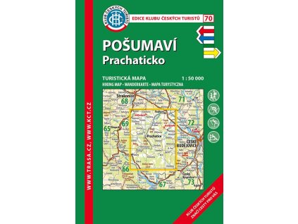 Pošumaví -  Prachaticko -  mapa KČT č.70