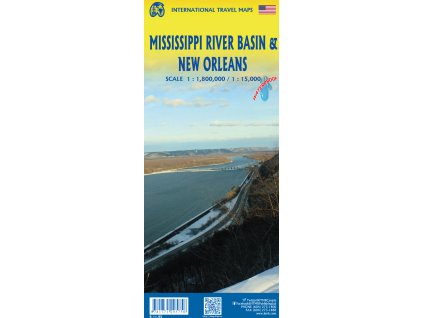 mapa New Orleans & Mississippi River Basin 1:1,15tis /1:1,8mil.