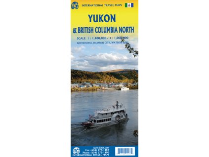 mapa Yukon 1:1,4 mil. + British Columbia North 1:1 mil. ITM