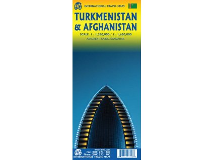 mapa Turkmenistan 1:1,35 mil., Afganistan 1:1,65 mil. ITM