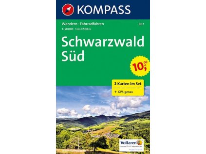 Schwarzwald Süd (set 2 map, Kompass - 887)