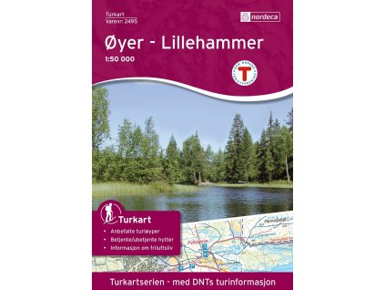 mapa Oyer-Lillehammer 1:50 t. (č.2495)