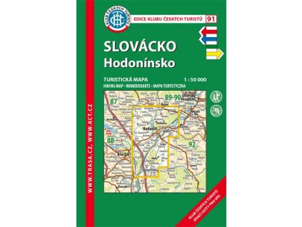 Slovácko -  Hodonínsko -  mapa KČT č.91