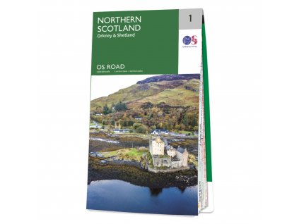 mapa Northern Scotland (Orkney & Shetland) 1:250 t. (č.1)