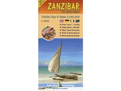 mapa Zanzibar 1:100 t. The Spice Island