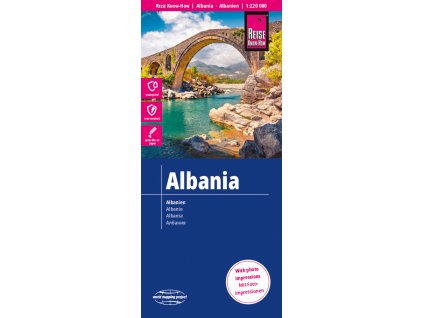 mapa Albania (Albánie) 1:220 t.