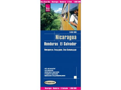 mapa Nicaragua, Honduras, Salvador 1:650 t.-voděodolná