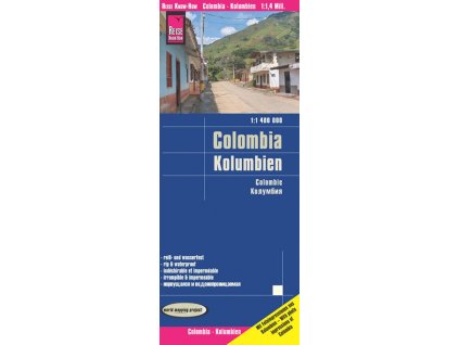 mapa Colombia (Kolumbie) 1:1,4 mil. voděodolná
