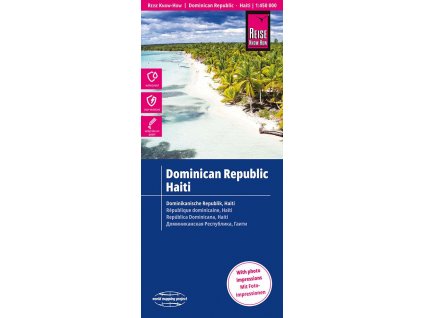 mapa Dominican Republic, Haiti 1:450 t. voděodolná
