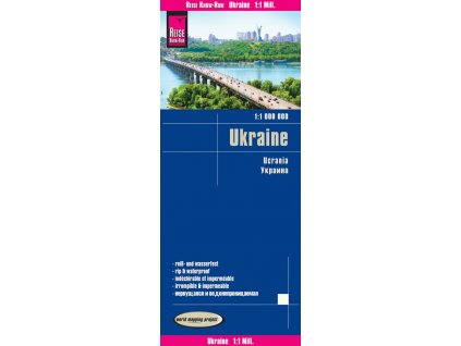 mapa Ukraine 1:1 mil. voděodolná