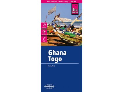 mapa Ghana,Togo 1:600 t. voděodolná