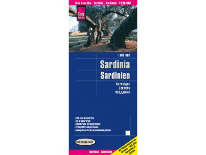 mapa Sardinia 1:200 t. voděodolná