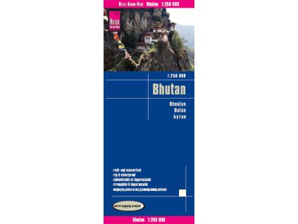 mapa Bhutan 1:250 t. voděodolná