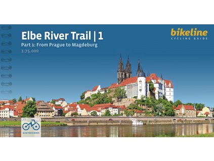 cykloprůvodce Elbe River Trail 1 Prague-Magdeburg 1:75 t. anglicky