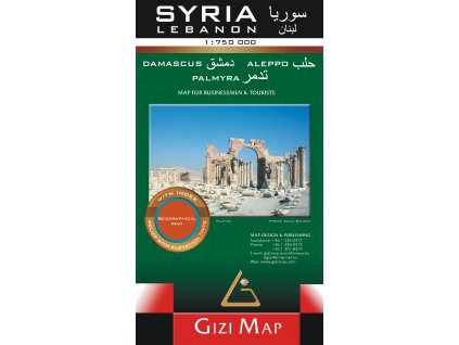 mapa Syria, Lebanon 1:750 t.