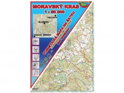 7481 moravsky kras mapa na satku