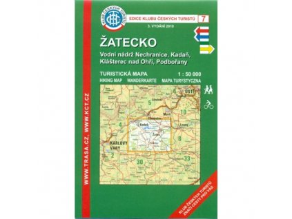 Žatecko -  mapa KČT č.7