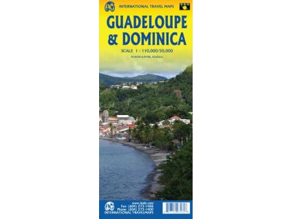 mapa Guadeloupe & Dominica