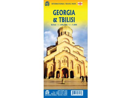 mapa Georgia & Tbilisi 1:600 t. - 1:7 t. ITM